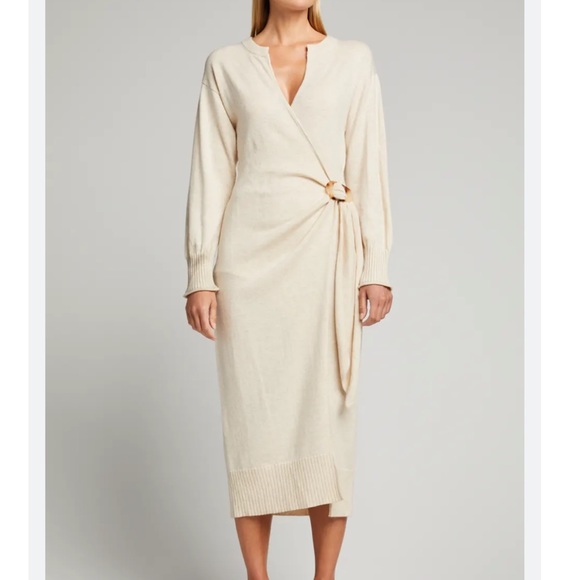 Jonathan Simkhai Dresses Jonathan Simkhai Evelynn Knit Ivory Midi